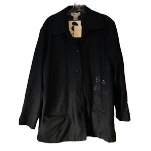 Euro Joy Lightweight Wool Coat M